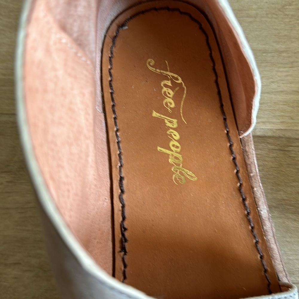 Free people Mont Blanc gray leather shoe/boot - Picture 4 of 4